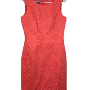 Donna Rico New York coral classy sheath dress size 6